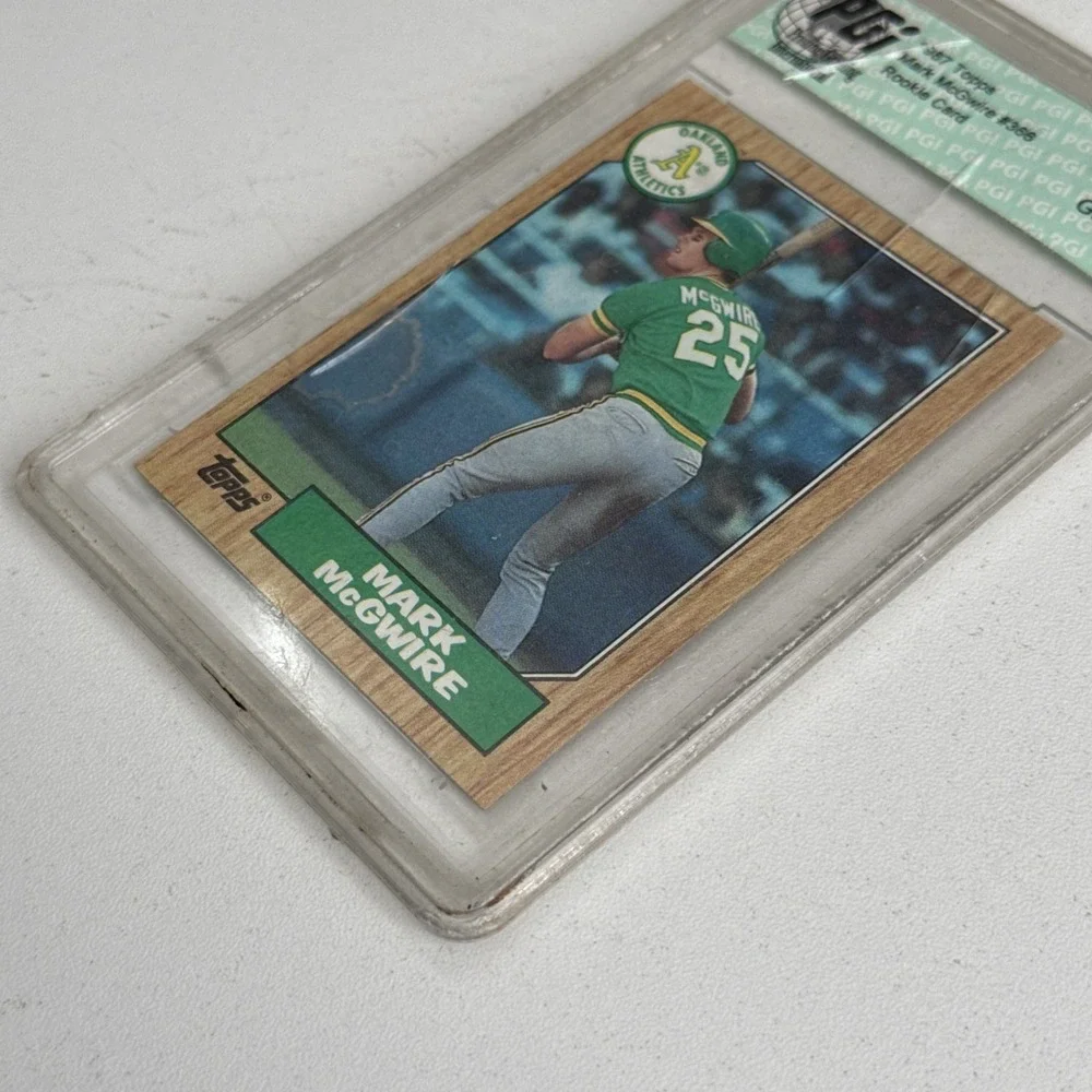 1987‎ TOPPS #366 MARK MCGWIRE Oakland Athletics PGI Graded 10 GEM Mint